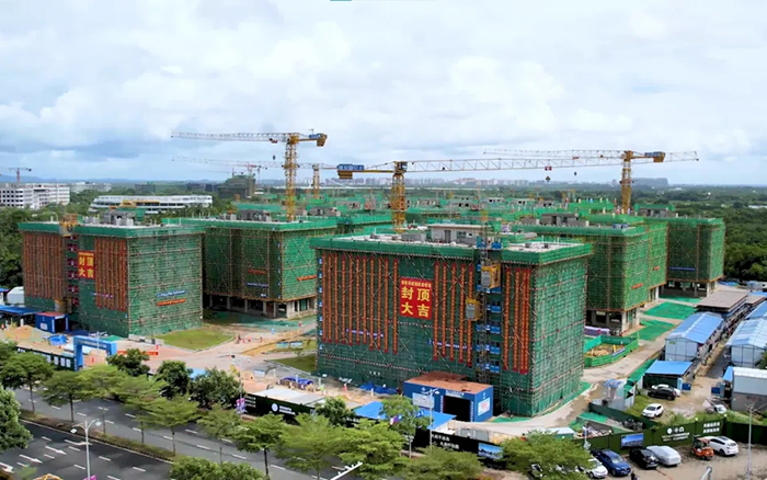 智能高效＋清静可靠！！！23台优德88智能施工升降机海南“扬帆”显实力