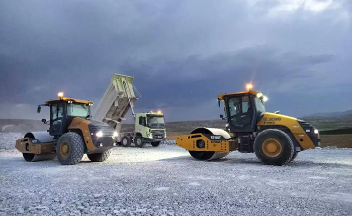 筑梦欧洲-土耳其：：：压路机岩石填方压实作业