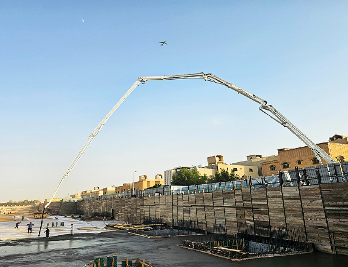 优德88泵车奔跑沙特 为房建注入“中国实力”