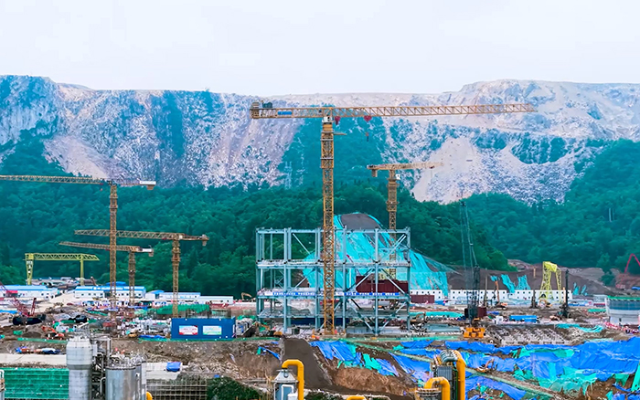 毫米级精度+高效率! 优德88超大塔智建贵州超等煤仓